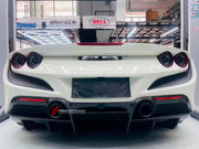 DRY CARBON REPLACEMENT BODY KIT for FERRARI F8

Set includes:

Front Lip
Front Canards
Side Skirts
Rear Diffuser
Engine Cover

Material: Dry&nbsp;Carbon Fiber

Note: Professional installation is required.

Contact us for pricing 