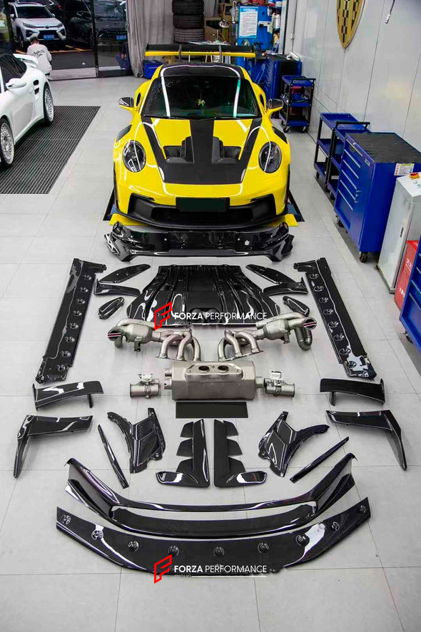 OEM STYLE CARBON REPLACEMENT PARTS for PORSCHE 911 GT3RS

Set includes:

Front Bumper
Fender Flares
Side Mirror Covers
Side Skirts
Side Air Vents
Rear Spoiler Side Plates
Rear Bumper
Rear Diffuser

Material: Dry Carbon

Note: Professional installation is required.

Payment ►
Visa

Mastercard

PayPal with a credit card (add 4.4% at checkout)
Payoneer
Cryptocurrency
Shipment ►
By express DHL/UPS/TNT/FedEx
To the local international airport
Special line by air
Special line by the sea
To Europe and the UK by tr