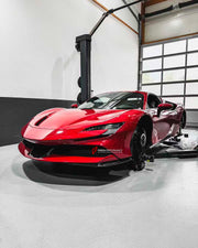 DRY CARBON REPLACEMENT BODY KIT FOR FERRARI SF90

Set includes:

Lower Front Lip
Front Lip
Front Lip Canards
Front Bumper Trims
Side Skirts
Air Inlet Trims
Rear Diffuser
Rear Spoiler

Material: Dry Carbon