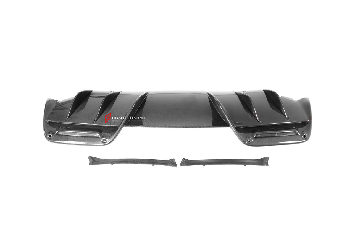 DRY CARBON REPLACEMENT REAR DIFFUSER for FERRARI 296 GTS GTB