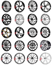 FORZA catalogue sheet 03 - forged wheel designs for HARLEY DAVIDSON FXLR LOW RIDER - Forza Performance