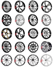 FORZA catalogue sheet 03 - forged wheel designs for HARLEY DAVIDSON XL1200R SPORTSTER ROADSTER - Forza Performance