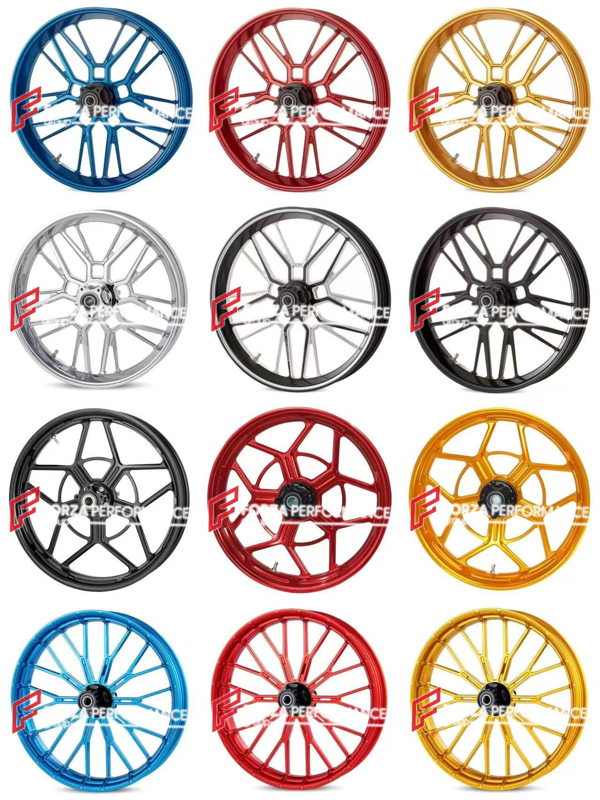 FORZA catalogue sheet 08 - forged wheel designs for HARLEY DAVIDSON FXLR LOW RIDER - Forza Performance
