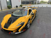 DRY CARBON CONVERSION BODY KIT for MCLAREN 650S 2014 - 2017 UPGRADE TO P1

Set includes:

Front Lip
Front Bumper Body Panel
Side Skirts
Rear Quarter Body Panel
Engine Cover Panel
Rear Spoiler
Rear Bumper
Rear Diffuser
Exhaust System

Material: Dry Carbon

NOTE: Professional installation is required.