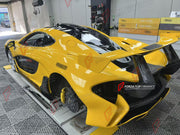 DRY CARBON CONVERSION BODY KIT for MCLAREN 650S 2014 - 2017 UPGRADE TO P1

Set includes:

Front Lip
Front Bumper Body Panel
Side Skirts
Rear Quarter Body Panel
Engine Cover Panel
Rear Spoiler
Rear Bumper
Rear Diffuser
Exhaust System

Material: Dry Carbon

NOTE: Professional installation is required.