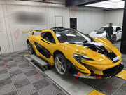 DRY CARBON CONVERSION BODY KIT for MCLAREN 650S 2014 - 2017 UPGRADE TO P1

Set includes:

Front Lip
Front Bumper Body Panel
Side Skirts
Rear Quarter Body Panel
Engine Cover Panel
Rear Spoiler
Rear Bumper
Rear Diffuser
Exhaust System

Material: Dry Carbon

NOTE: Professional installation is required.
