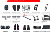 PARTS BODY KIT for JETOUR TRAVELLER SHANGHAI T2 2024+

Set includes:

Bonnet Hood&nbsp;
Bonnet Hood Cover
Grille
Roof Racks
Rear Spoiler
Sport Spoiler
Tool Kit Box&nbsp;
Spare Tire Cover
Front Fender
Inner Trims
Decoration Trims
Foldable Ladder
Fixed Ladder
Side Tent
Mud Flap
Headlights
Rear Bumper Lights
Side Windows
Brake Calliper Cover


Material: Plastic

Note: Professional installation is required.

CONTACT US FOR PRICING

Payment ►
Visa
Mastercard
PayPal with a credit card (add 4.4% at checkout)