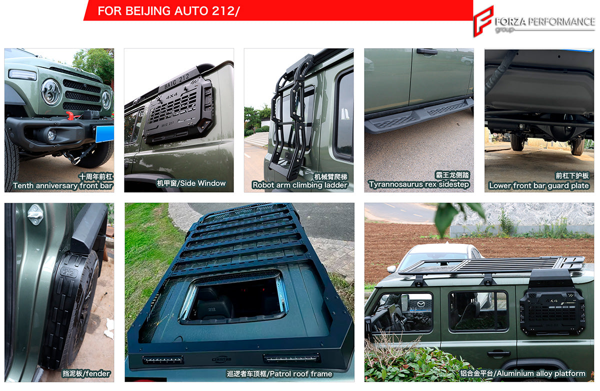 PARTS for BAW 212

Set includes:

Front Bar Bumper
Roof Rack Platform

Side Ladder
Side Tool Box

Side Step
Side Fenders
Bottom Guard Plate Shield

Note: Professional installation is required.

Each part can be sent separately. If you need a specific part, please contact us.

CONTACT US FOR PRICING

Payment ►
Visa
Mastercard
PayPal with a credit card (add 4.4% at checkout)
Payoneer
Cryptocurrency
Shipment ►
By express DHL/UPS/TNT/FedEx
To the local international airport
Special line by air
Special line by t