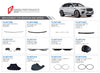 FRONT BUMPER WITH GRILLE for BENTLEY BENTAYGA 2020  Set includes:  GRILLE CASE (36A 853 653) GRILLE (CHROME) (36A 853 683F/684E) FRONT BUMPER (36A 807 093KGRU) GRILLE CHROME CASE (36A 853 667D) GRILLE (BLACK) (36A 853 683F/684E)