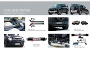 PARTS for LAND ROVER DEFENDER L663 2019+

Parts:

Central Control Armrest ( Alcantara )
Tail Pipes
Front Grille
Electric Trailer Hook

Material: Alcantara, Stainless Steel, Plastic

Note: Professional installation is required.

CONTACT US FOR PRICING

Payment ►
Visa
Mastercard
PayPal with a credit card (add 4.4% at checkout)
Payoneer
Cryptocurrency
Shipment ►
By express DHL/UPS/TNT/FedEx
To the local international airport
Special line by air
Special line by the sea
To Europe and the UK by train

Please let 