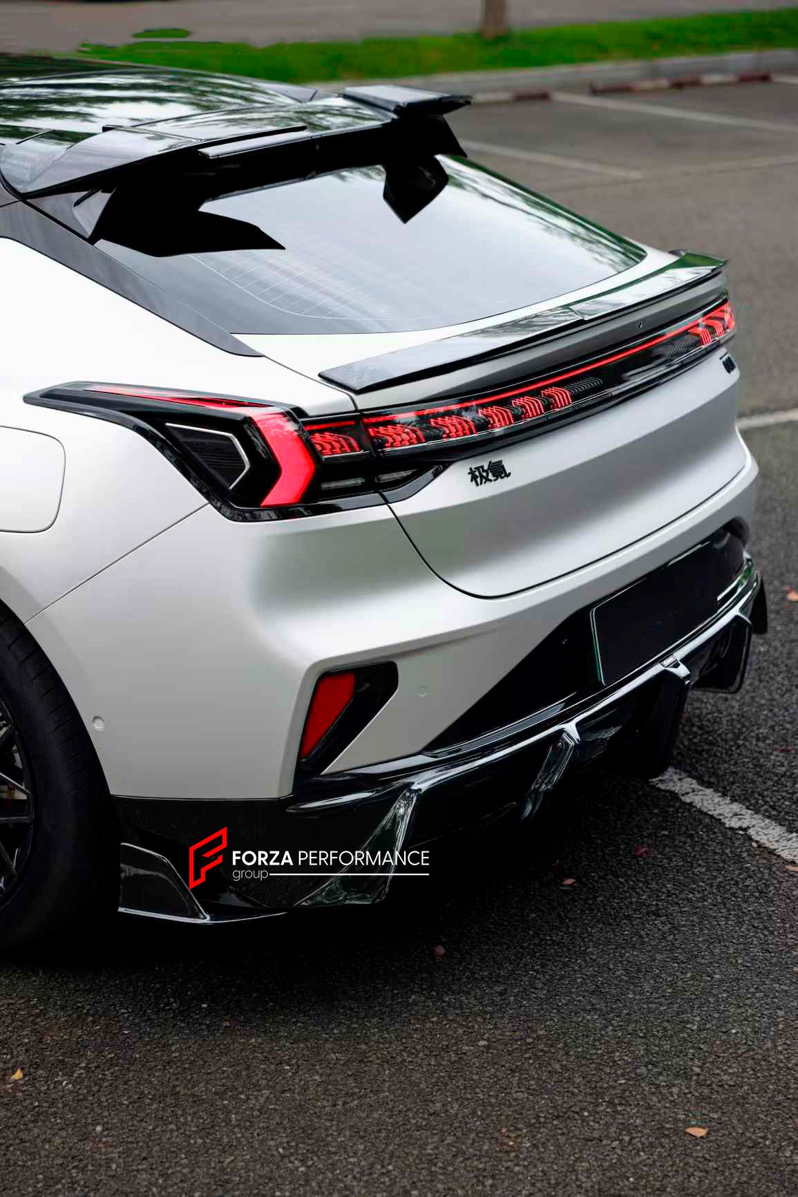 PLASTIC BODY KIT for ZEEKR 001 FACELIFT 2024+

Set includes:
Front Lip
Side Skirts
Roof Spoiler
Rear Spoiler
Rear Diffuser

Material: Plastic

Note: Professional installation is required.