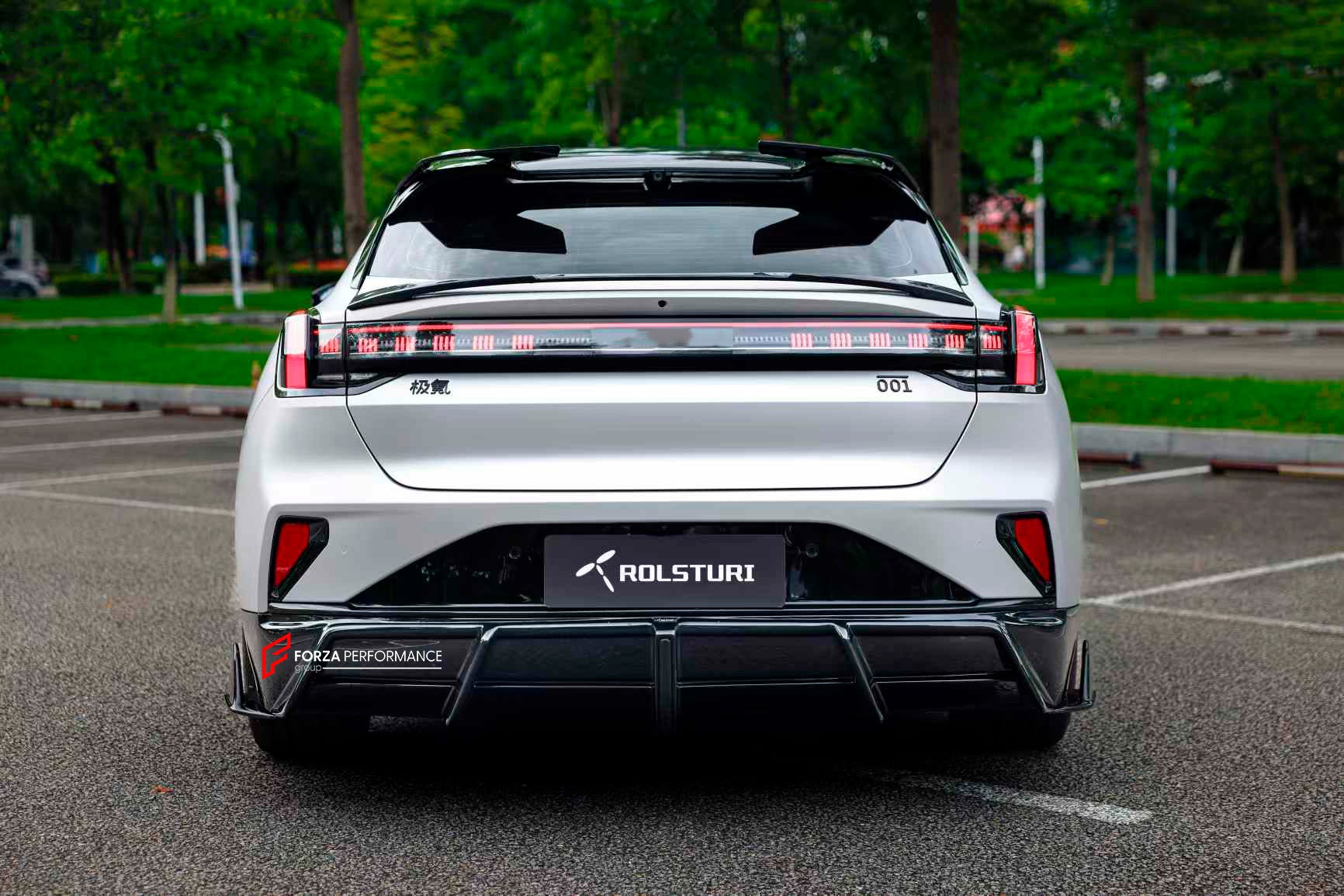 PLASTIC BODY KIT for ZEEKR 001 FACELIFT 2024+

Set includes:
Front Lip
Side Skirts
Roof Spoiler
Rear Spoiler
Rear Diffuser

Material: Plastic

Note: Professional installation is required.