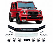 PLASTIC FRONT LIP WITH LED for MERCEDES BENZ G CLASS W465 G450D G500 2024 - 2026 custom fit buy TopCar style design
