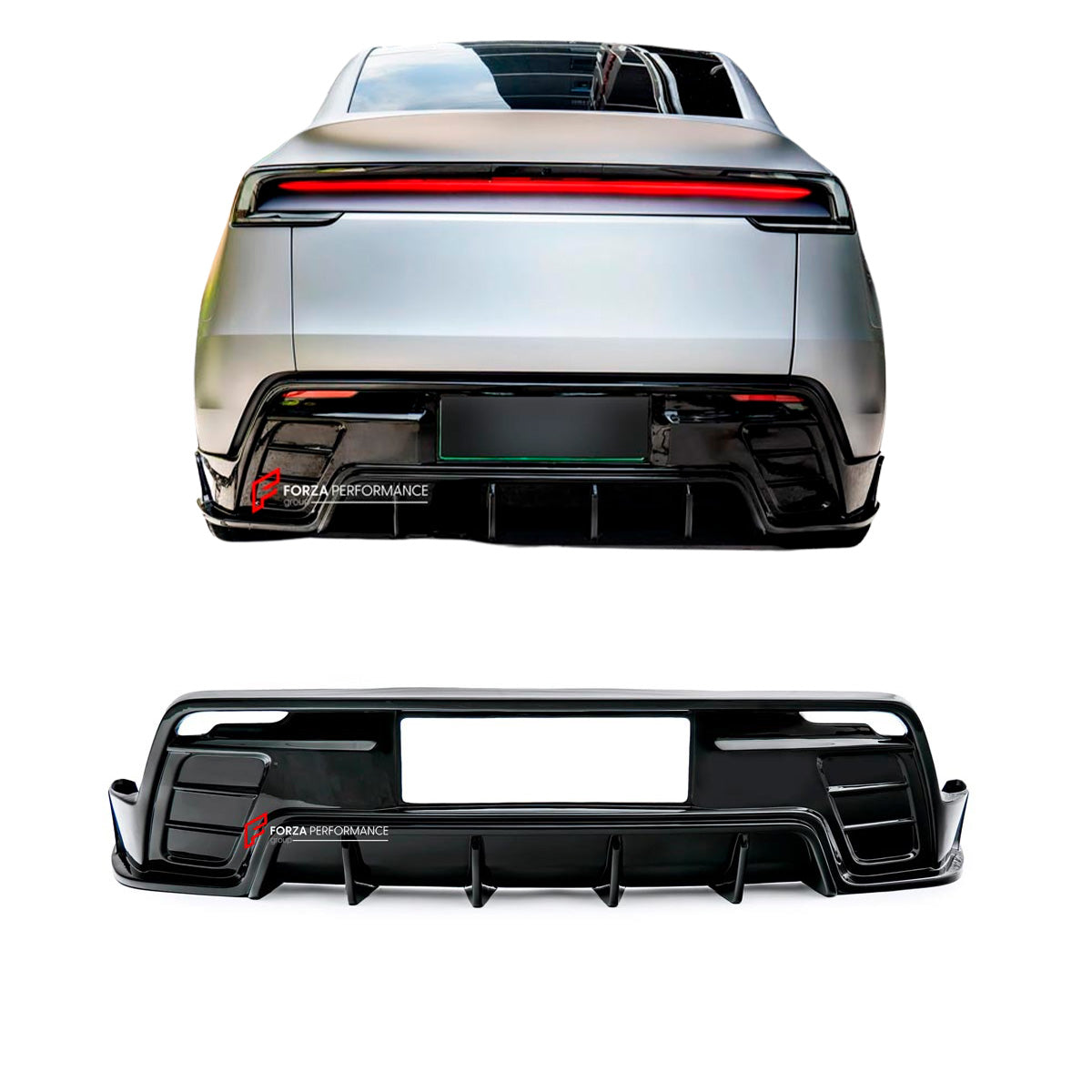 Electric Rear Diffusion PLASTIC REAR DIFFUSER for TESLA MODEL Y JUNIPER 2025+