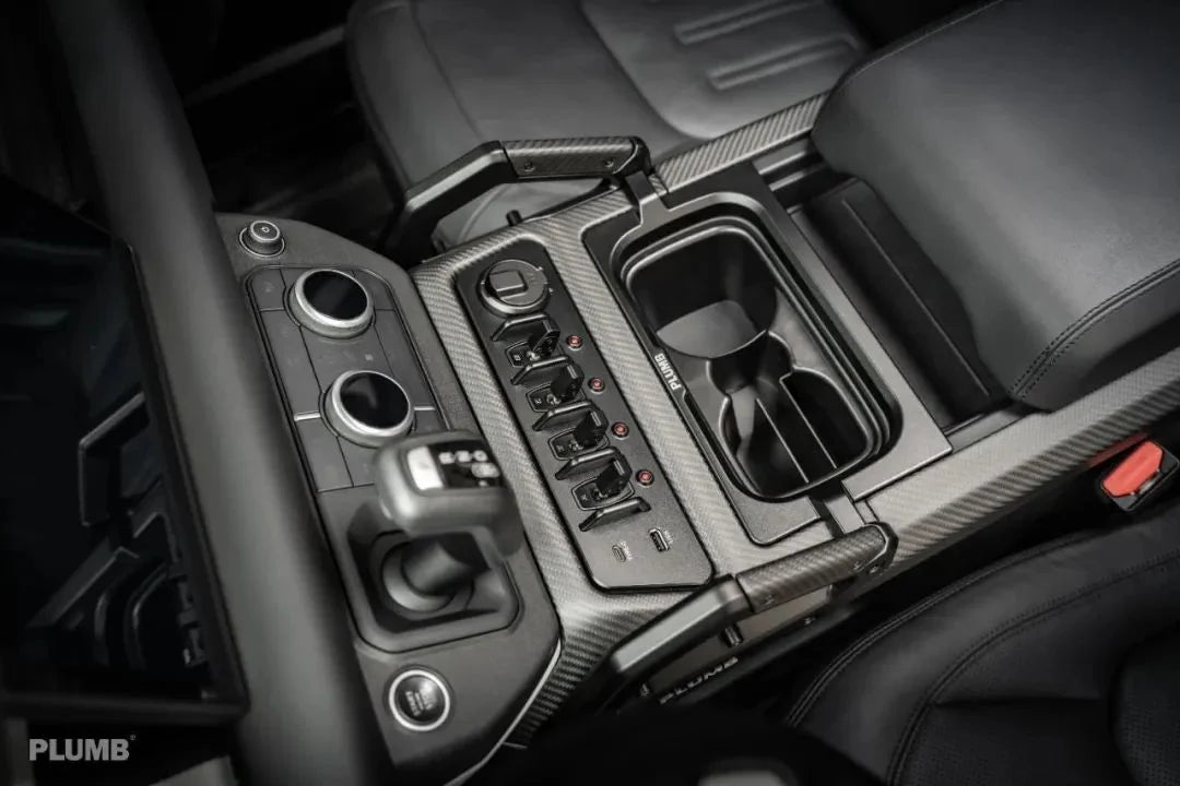 PLUMB DRY CARBON CENTRAL CONTROL KIT for LAND ROVER DEFENDER 90 110 130 L663 2019+

Set includes:

Cental Control Panel
Central Control Armrest

Material: Dry Carbon, Aluminium Alloy

Note: Professional installation is required.

Why “Contact Us for Pricing”?

We don’t display fixed prices because our goal is to offer you the most competitive deal possible. Product costs often decrease over time, and by requesting a quote, you’ll receive our most up-to-date price on market.

SECURED PAYMENT METHODS
PayPal (