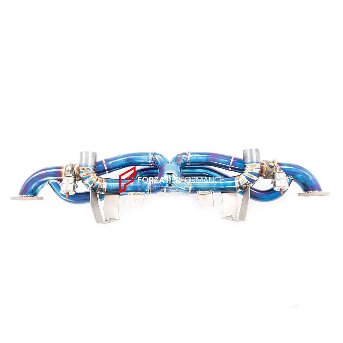 VALVED EXHAUST CATBACK TITANIUM MUFFLER WITH MANIFOLD for Porsche 718 GT4 RS 2022+