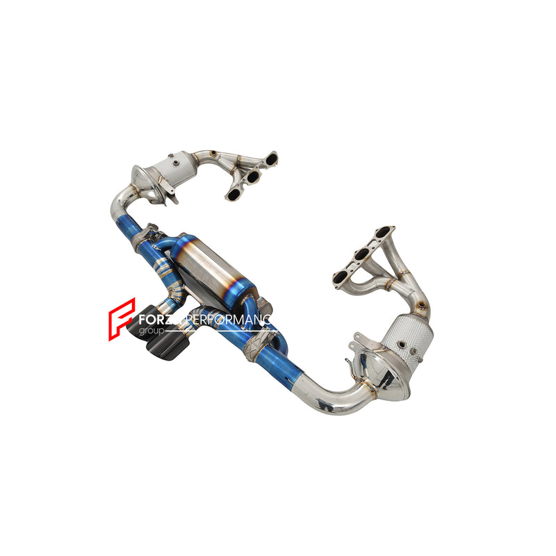 VALVED EXHAUST CATBACK TITANIUM MUFFLER WITH MANIFOLD for Porsche  911 GT3 992 4.0T