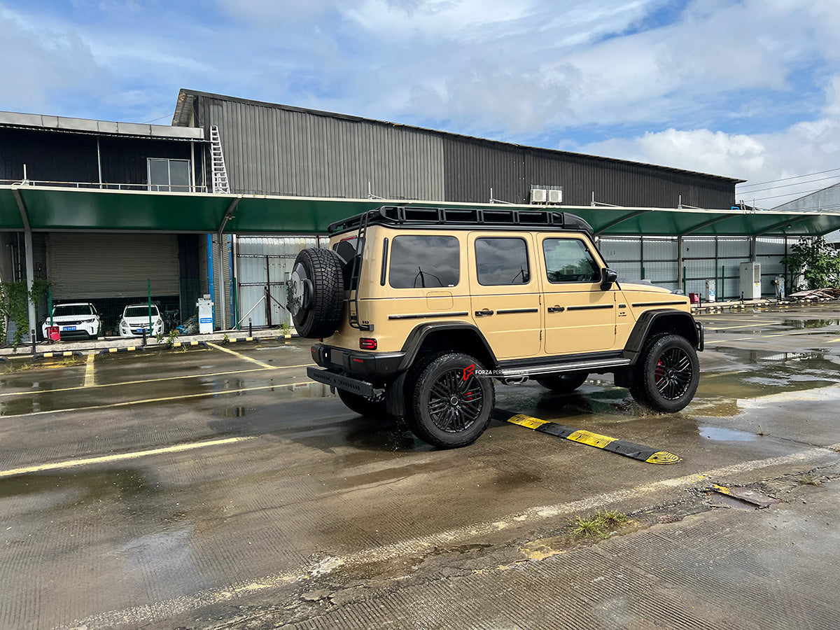 PORTAL AXEL FOR 4x4 MERCEDES BENZ G CLASS AMG W463

Gear Ratio: 1.15

Clearance Increase: +147mm

Wheels PCD: 8 x 164.8


Material: Aluminium

Color: Black, Gold, Silver, Grey, Red

Note: Professional installation is required