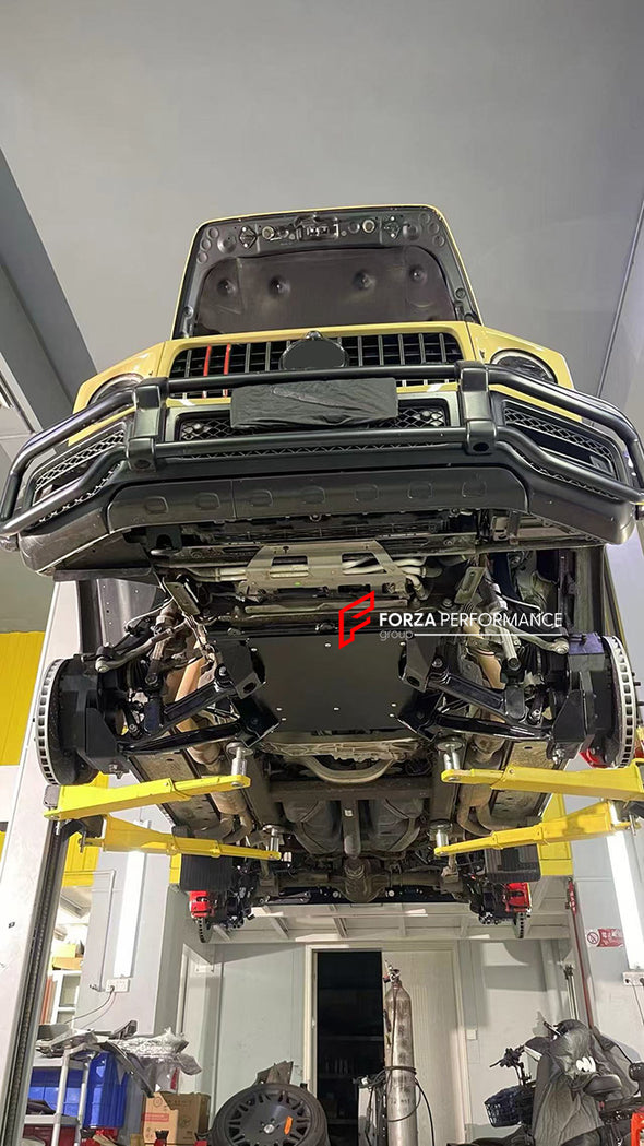 PORTAL AXLE FOR 4x4 MERCEDES BENZ G CLASS AMG W463

Gear Ratio: 1.15

Clearance Increase: +130mm

Wheels PCD: 5 x 130


Material: Aluminium

Color: Black, Gold, Silver, Grey, Red

Note: Professional installation is required