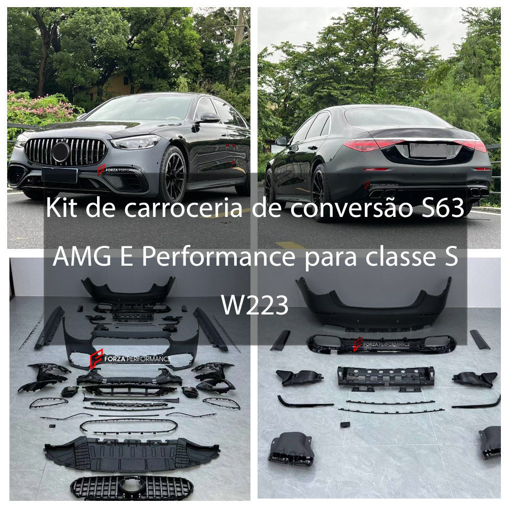 Kit de carroceria de conversão S63 AMG E Performance para classe S W223