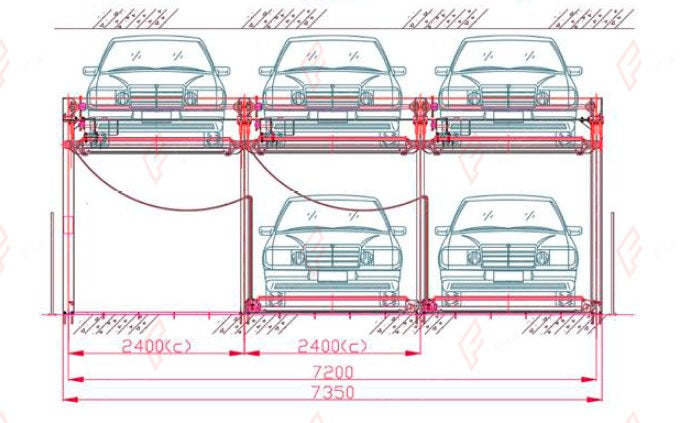 PPS Puzzle Parking System - Semi-Automated Multi-Level Car Stacker - elevador de coches / système de stationnement