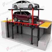 PTP-2 Pit-Mounted Two-Post Garage Parking Lift - In-Ground Car Stacker - elevador de foso empotrado / élévateur à fosse encastré