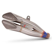 RACING TITANIUM MOTORCYCLE EXHAUST SYSTEM for BMW S1000RR M S1K S1000R 2019 - 2024

Set include:

Header
2-1 Merge Collectors
Mid pipe

Exhaust Slip On

Material: Titanium (can be made in Stainless Steel)

NOTE:&nbsp;Professional installation is required.

FEATURES:

Engineered Digital prototyping using 3D CAD design software, each car model chassis has been 3D laser scanned in the factor
Factory run all test cars on Italian 1200HP Dyno machine, to make the best performance design of exhaust
CNC bending mac