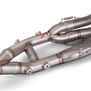 RACING TITANIUM MOTORCYCLE EXHAUST SYSTEM for BMW S1000RR M S1K S1000R

Set include:

Header
2-1 Merge Collectors
Mid pipe


Material: Titanium (can be made in Stainless Steel)

NOTE:&nbsp;Professional installation is required.

FEATURES:

Engineered Digital prototyping using 3D CAD design software, each car model chassis has been 3D laser scanned in the factor
Factory run all test cars on Italian 1200HP Dyno machine, to make the best performance design of exhaust
CNC bending machine accurately bends the tu