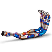 RACING TITANIUM MOTORCYCLE EXHAUST SYSTEM for BMW S1000RR M S1K S1000R

Set include:

Header
2-1 Merge Collectors
Mid pipe


Material: Titanium (can be made in Stainless Steel)

NOTE:&nbsp;Professional installation is required.

FEATURES:

Engineered Digital prototyping using 3D CAD design software, each car model chassis has been 3D laser scanned in the factor
Factory run all test cars on Italian 1200HP Dyno machine, to make the best performance design of exhaust
CNC bending machine accurately bends the tu
