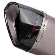 RACING TITANIUM MOTORCYCLE EXHAUST SYSTEM for SUZUKI GSX 1300R HAYABUSA GEN3 2021+

Set include:

Header
4-2-1 Merge Collectors
Mid pipe

Exhaust Slip On

Material: Titanium (can be made in Stainless Steel)

NOTE:&nbsp;Professional installation is required.

FEATURES:

Engineered Digital prototyping using 3D CAD design software, each car model chassis has been 3D laser scanned in the factor
Factory run all test cars on Italian 1200HP Dyno machine, to make the best performance design of exhaust
CNC bending m