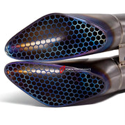 RACING TITANIUM MOTORCYCLE EXHAUST SYSTEM for SUZUKI GSXR 1000 GIXXER 2017 - 2024

Set include:

Header
2-1 Merge Collectors
Mid pipe

Exhaust Slip On

Material: Titanium (can be made in Stainless Steel)

NOTE: Professional installation is required.

FEATURES:

Engineered Digital prototyping using 3D CAD design software, each car model chassis has been 3D laser scanned in the factor
Factory run all test cars on Italian 1200HP Dyno machine, to make the best performance design of exhaust
CNC bending machine a