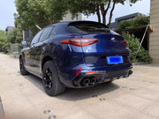 REAR BUMPER AND EXHAUST TIPS for ALFA ROMEO STELVIO 949  2017 - 2023  Set includes:  Rear Bumper Exhaust Tips