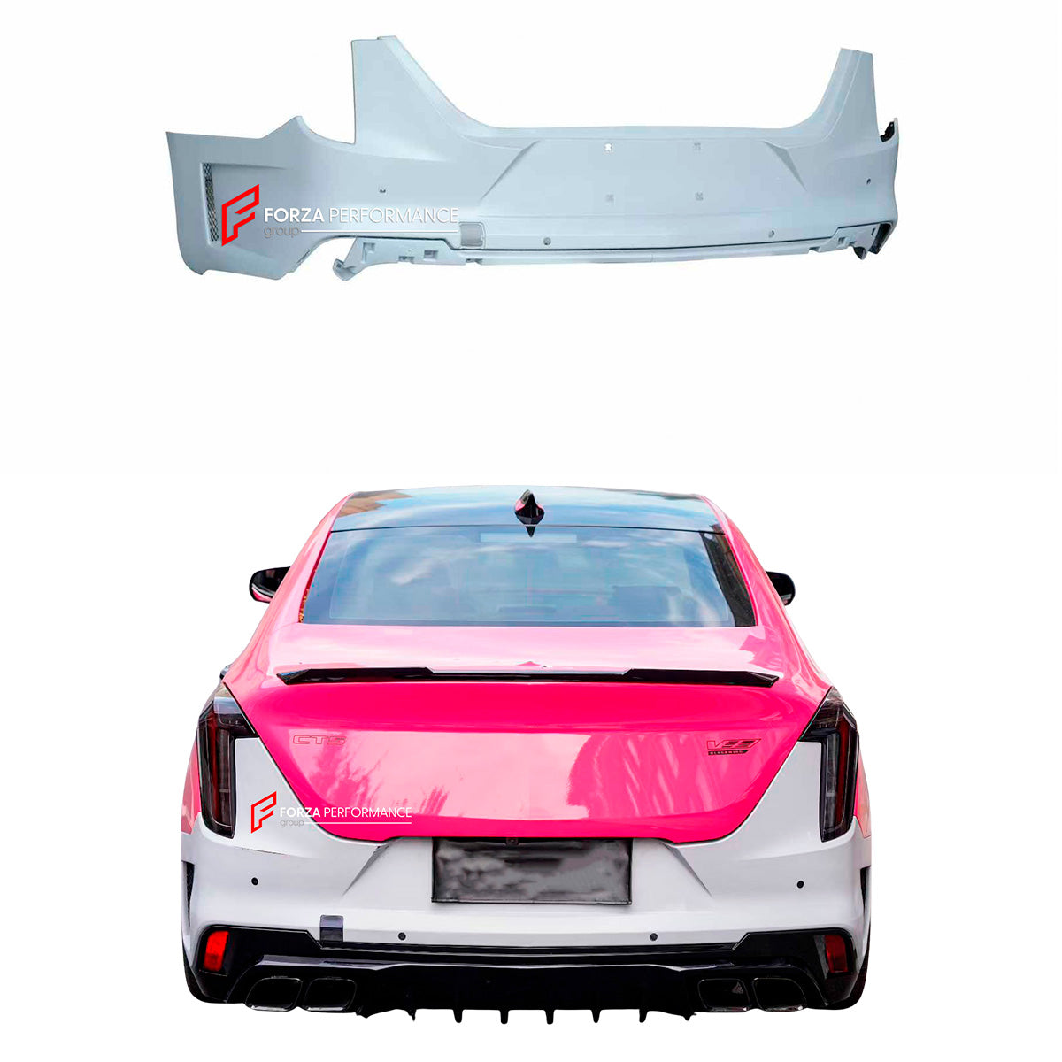 REAR BUMPER for CADILLAC CT4 2020+

Set includes:

Rear Bumper

Material: Plastic

NOTE: Professional installation is required.

