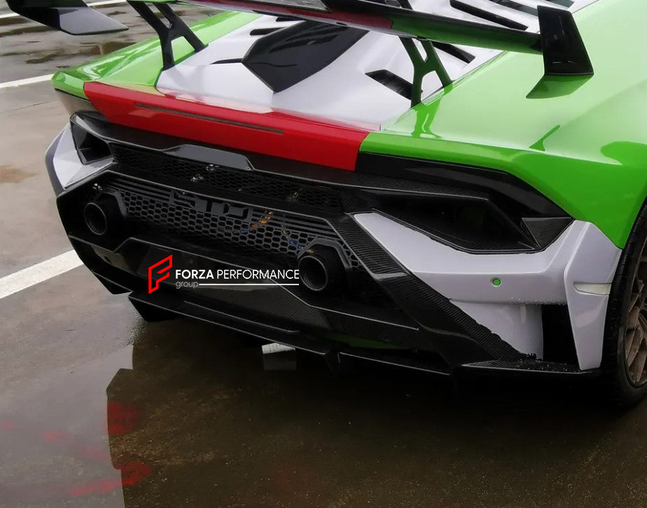 CARBON FIBER REAR BUMPER FOR LAMBORGHINI HURACAN STO