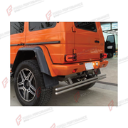 REAR BUMPER GUARD for MERCEDES-BENZ G-CLASS W463 G63 G65 G500 4X4 2008 - 2018

Set includes:
Rear Bumper Guard

Material: Plastic

NOTE: Professional installation is required.