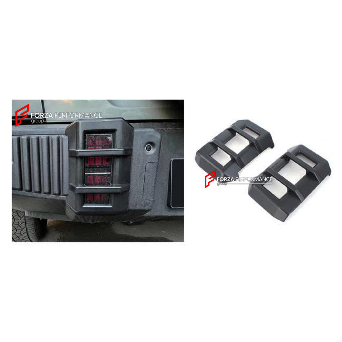 REAR BUMPER LIGHT COVERS for JETOUR T2 TRAVELLER 2024+

Set includes:
Rear Bumper Light Covers

Material: Plastic

NOTE: Professional installation is required.