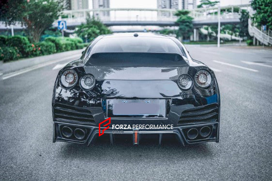 CARBON FIBER REAR BUMPER REAR DIFFUSER FOR NISSAN GT-R R35 2008+