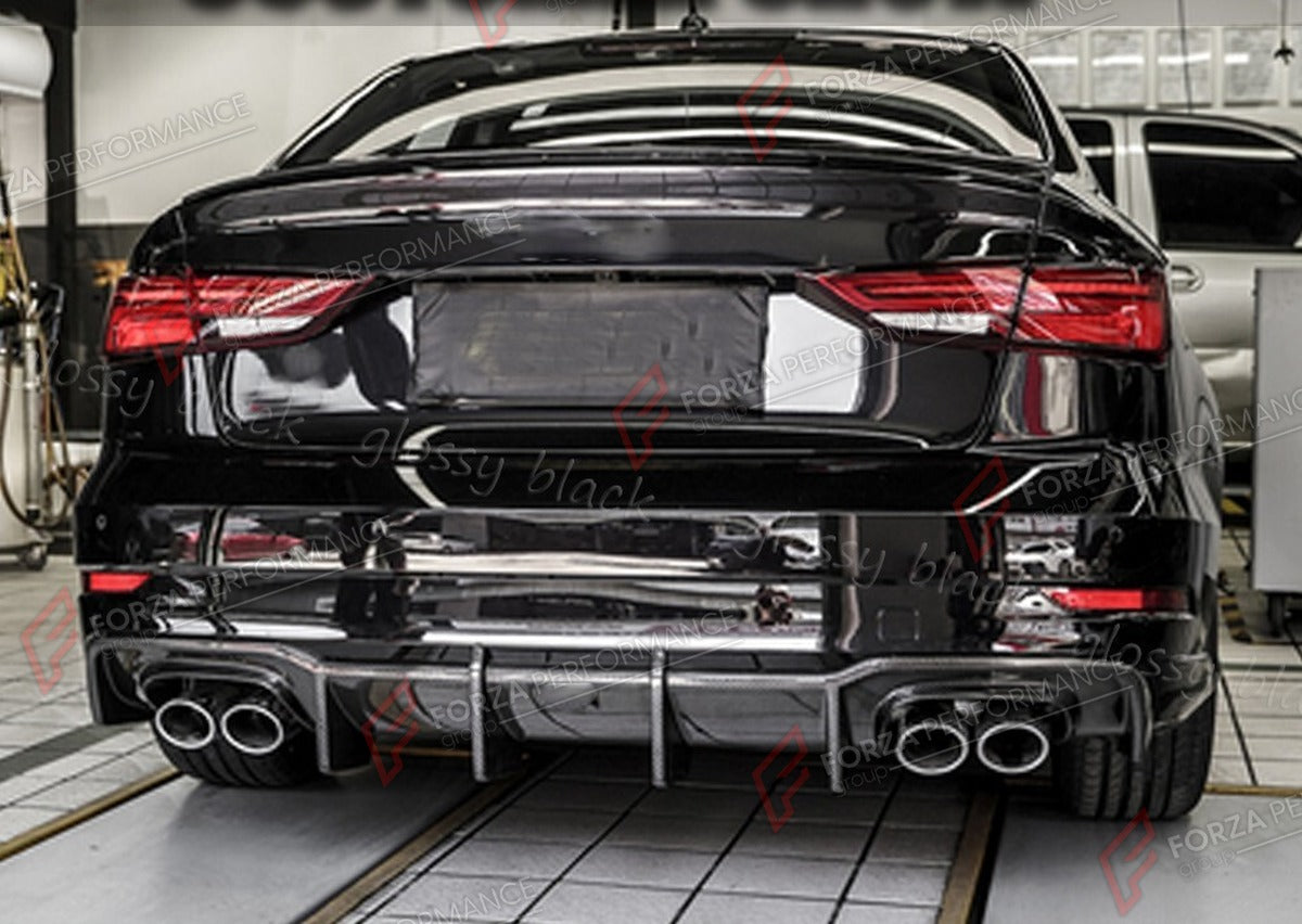 REAR DIFFUSER for AUDI A3 SLINE S3 SEDAN 2017 - 2020 FORZA PERFORMANCE Custom Fit
Set includes:

Rear Diffuser
Material: Plastic

NOTE: Professional installation is required.

Why “Contact Us for Pricing”?
We don’t display fixed prices because our goal is to offer you the most competitive deal possible. Product costs often decrease over time, and by requesting a quote, you’ll receive our most up-to-date price on market.

SECURED PAYMENT METHODS
PayPal (+4.4% fee)
Visa / Mastercard / American Express (throug