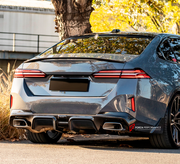 CARBON REAR DIFFUSER for BMW 5 SERIES G60 G68 2023+

Set includes:

Rear Diffuser

Material: Carbon Fiber

Note: Professinal installation is required