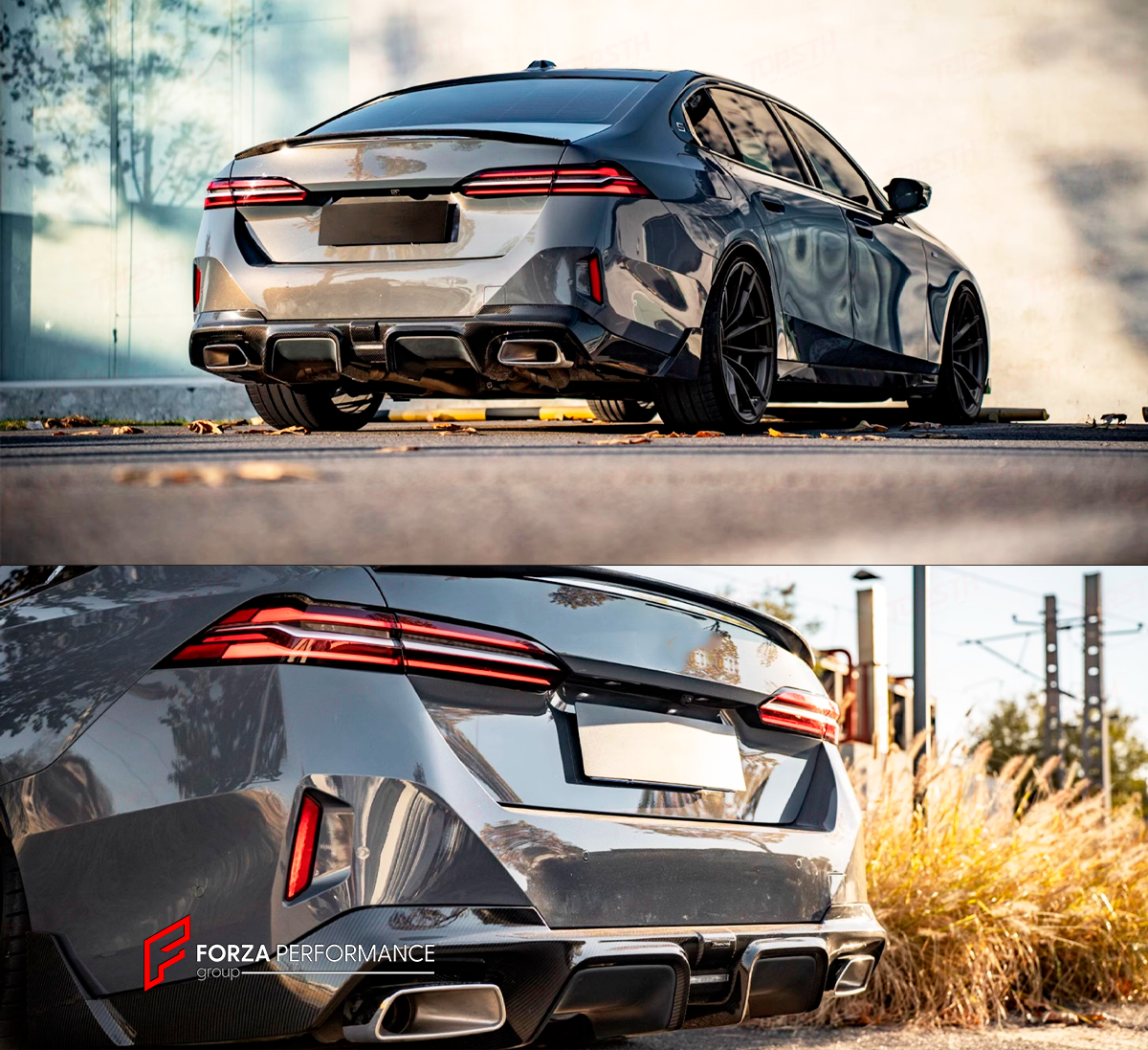 CARBON REAR DIFFUSER for BMW 5 SERIES G60 G68 2023+

Set includes:

Rear Diffuser

Material: Carbon Fiber

Note: Professinal installation is required