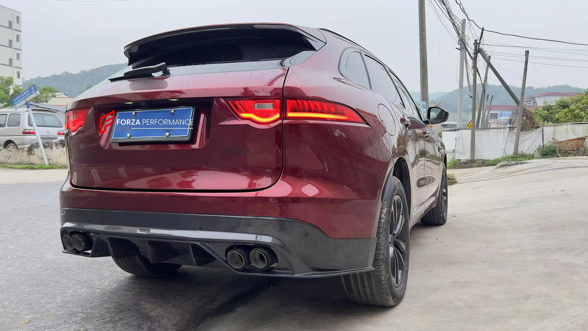 REAR DIFFUSER for JAGUAR F-PACE X761 2015 - 2020

Set includes:
Rear Diffuser

Material: Plastic

NOTE: Professional installation is required.
