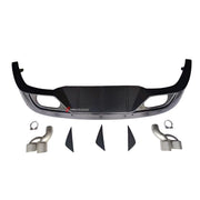 REAR DIFFUSER for JAGUAR F-PACE X761 2015 - 2020

Set includes:
Rear Diffuser
Exhaust Tips

Material: Plastic

NOTE: Professional installation is required.