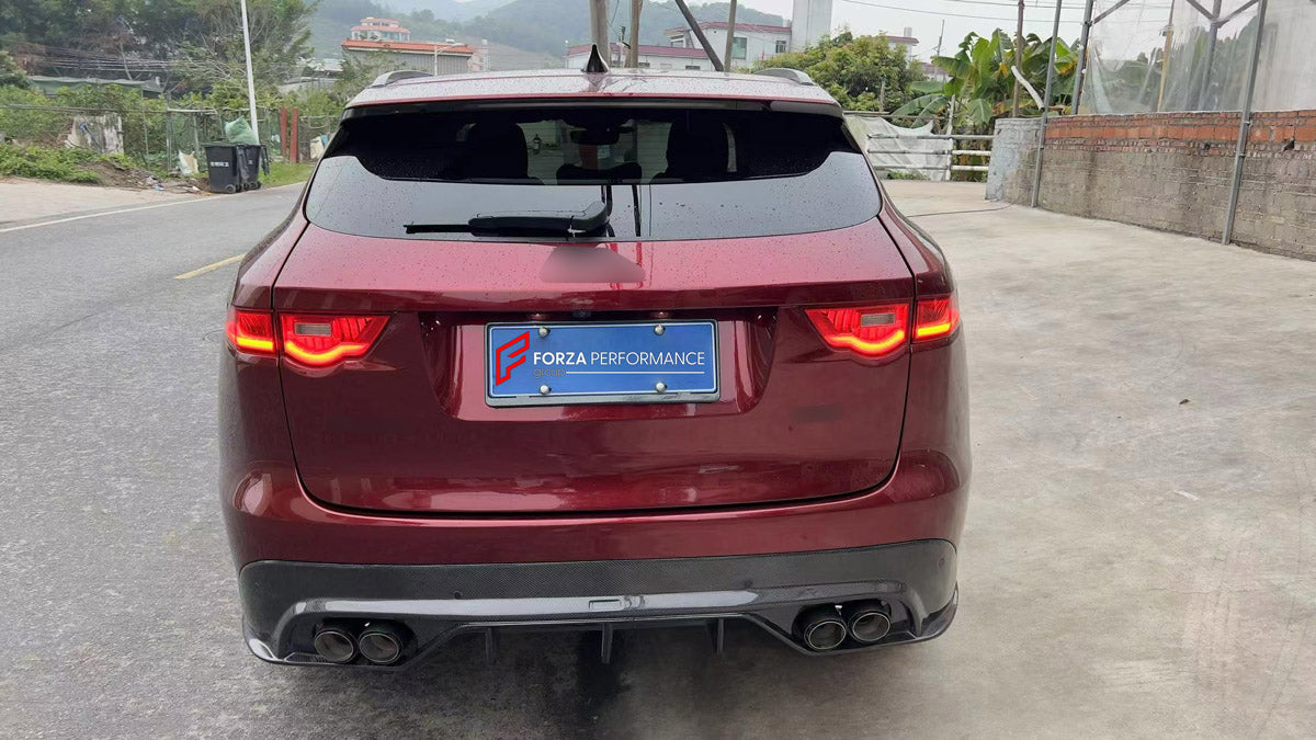 REAR DIFFUSER for JAGUAR F-PACE X761 2015 - 2020

Set includes:
Rear Diffuser

Material: Plastic

NOTE: Professional installation is required.