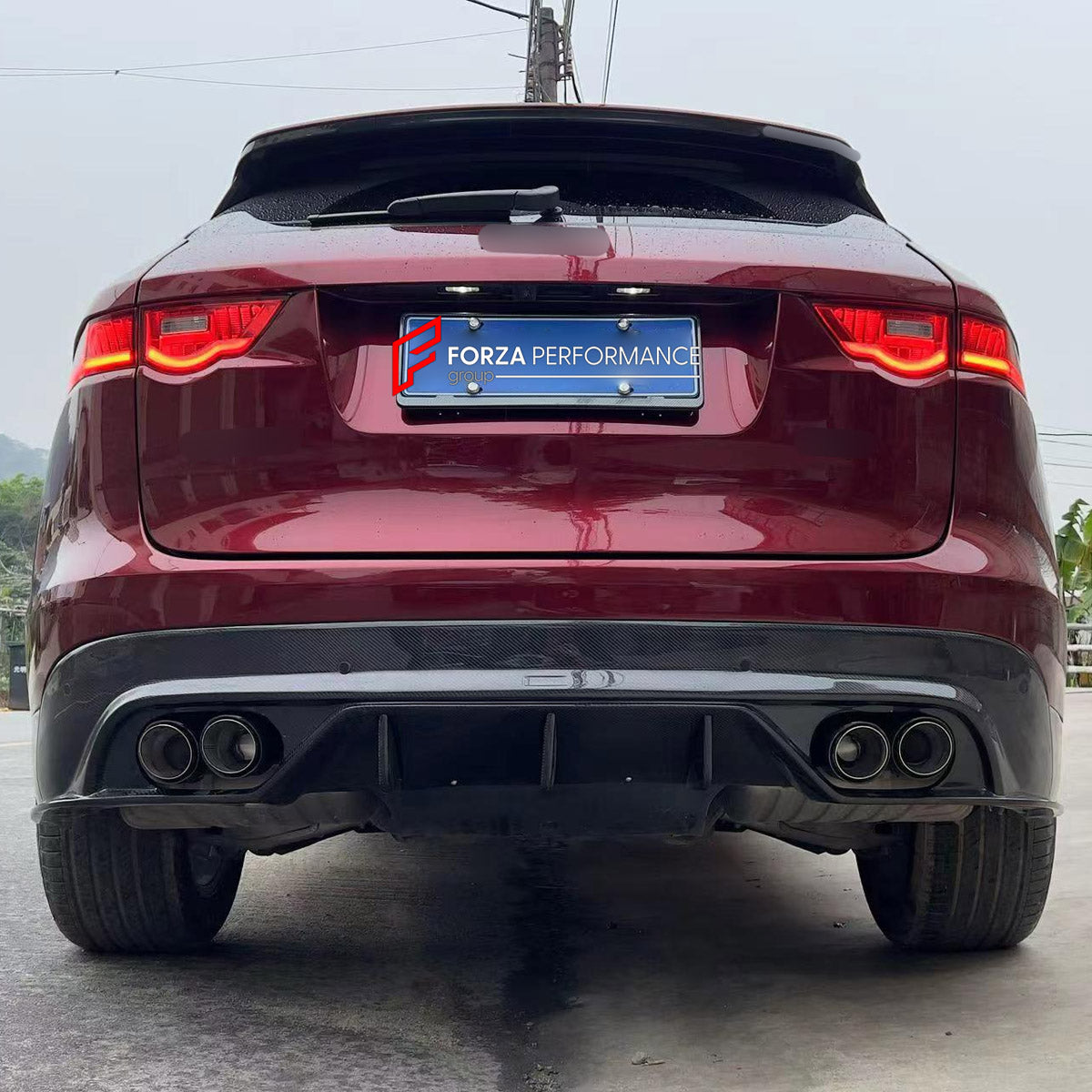 REAR DIFFUSER for JAGUAR F-PACE X761 2015 - 2020

Set includes:
Rear Diffuser

Material: Plastic

NOTE: Professional installation is required.