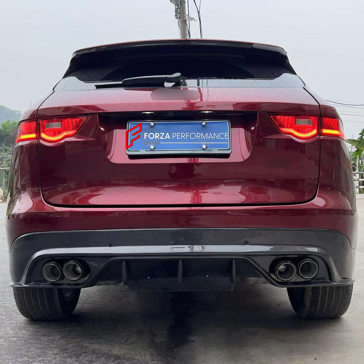 REAR DIFFUSER for JAGUAR F-PACE X761 2015 - 2020

Set includes:
Rear Diffuser

Material: Plastic

NOTE: Professional installation is required.