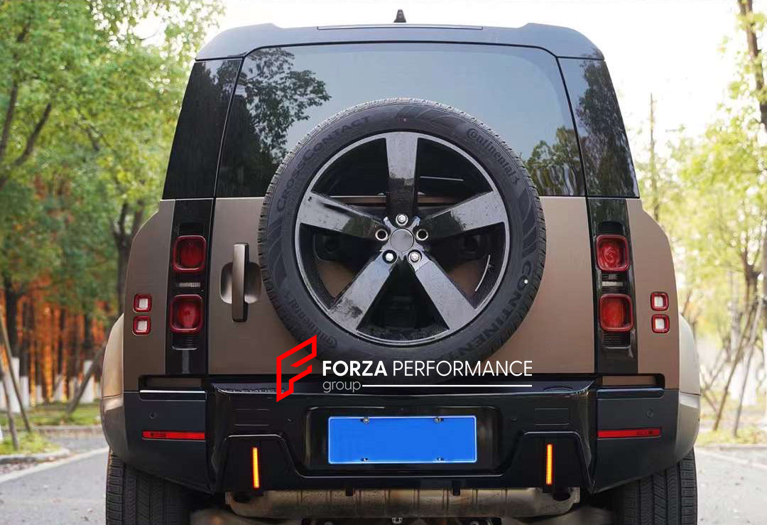 ROCK STYLE REAR DIFFUSER WITH LED TAIL LIGHTS for LAND ROVER DEFENDER ...