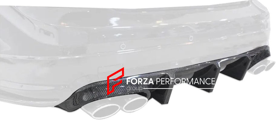 Mercedes W204 C300 C350 C63 AMG Carbon Fiber Rear Bumper Splitters
