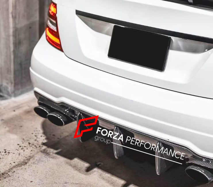 C1500 Rear Diffuser CARBON FIBER REAR DIFFUSER FOR MERCEDES-BENZ C-CLASS W204 C300 C350 C6