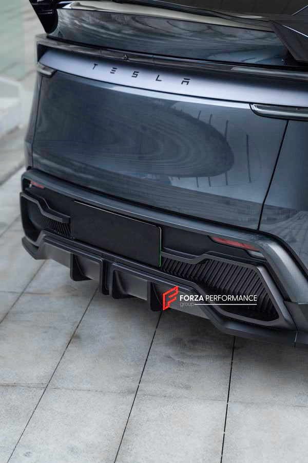 carbon achterbumper canards Tesla Model X carbon achterbumper canards Tesla Model X