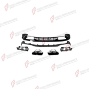 REAR DIFFUSER WITH EXHAUST TIPS for MERCEDES-BENZ AMG GT 4 DOOR COUPE X290 2018 - 2026 FORZA PERFORMANCE custom fit GT63 AMG Style

Set includes:
Rear Diffuser
Exhaust Tips

Material: Plastic, Stainless Steel

NOTE: Professional installation is required.